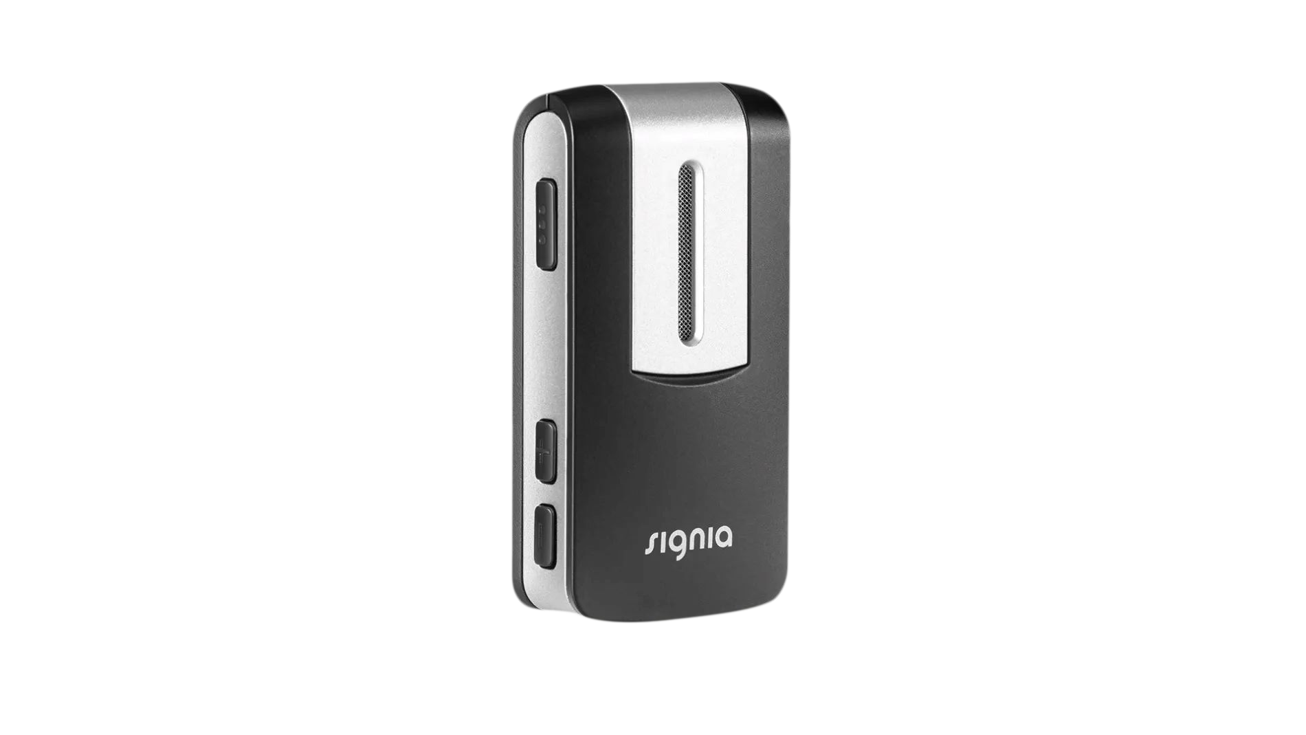 Black Signia hands-free audio streaming of phone calls and music.