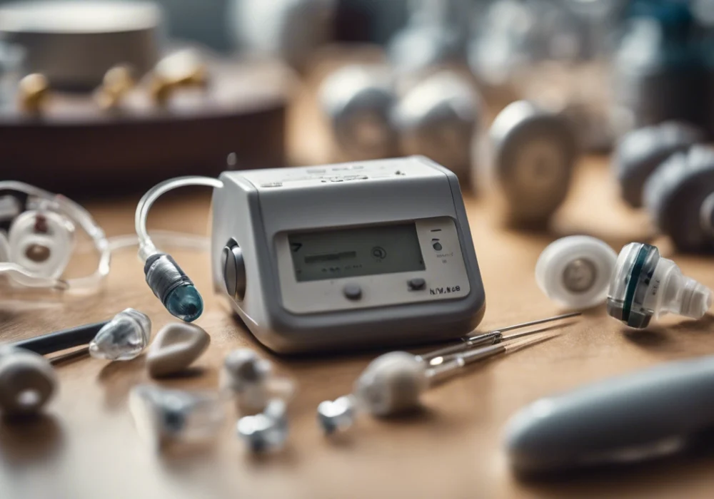 Parts of hearing aids surround hearing equipment.